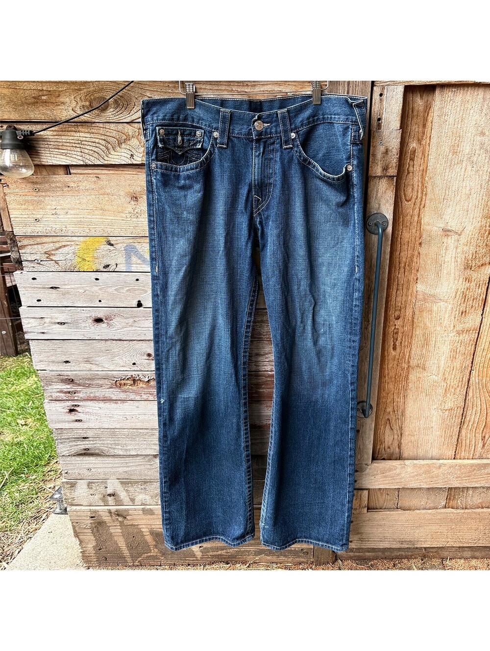 True Religion Men's Boot Cut Jeans Size 36 Made in USA
